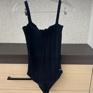 ALOHAS Navy Ribbed Bodysuit